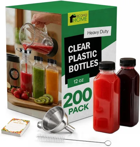 Vista 12 de EconoHome 16oz, paquete de 100 botellas de jugo sin BPA, a prueba de fugas