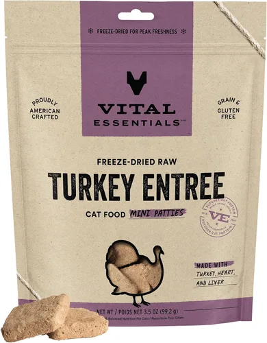 Vista 12 de Vital Essentials Alimento crudo liofilizado para gatos, mini empanadas de conejo, 8 onzas Soft, Complete Meal or Topper, Rehydrate, Made with 99%
