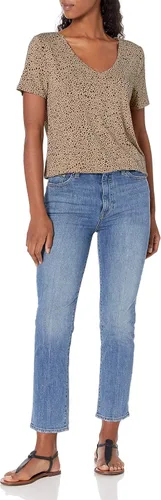 Vista 5 de Tienda Essentials Túnica de manga corta con cuello en V para mujer (disponible en tallas grandes), varios paquetes