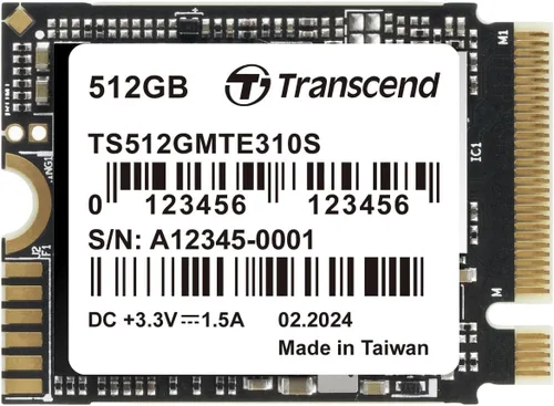 Vista 12 de Transcend MTE300S PCIe 2230 SSD de 256 GB, 2000 MB/s para Steam Deck, Surface Pro