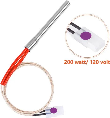 Vista 4 de Kit de Encendedor de Varilla Caliente de Repuesto de 2 Piezas para Parrillas de Pellets de Madera Traeger y Camp Chef, Encendedor de Parrilla