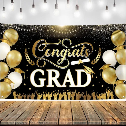 Vista 17 de KatchOn, Cartel de fotos de graduación de felicitaciones – Xtralarge, 72 x 44 pulgadas Cartel de fotos personalizado de graduación Fondo