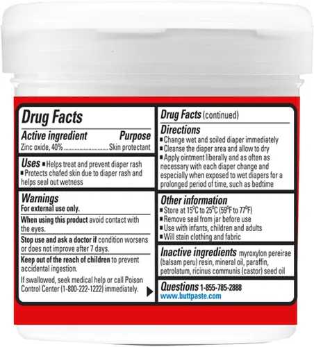 Vista 8 de Boudreaux's Butt Paste Ungüento de barrera a tope de 4 oz y frasco de 14 oz Ungüento para erupción de pañales
