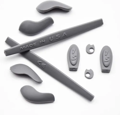Vista 3 de Juego de patas de silicona de repuesto para Oakleys Juliet, compatible con negrogris oscuro