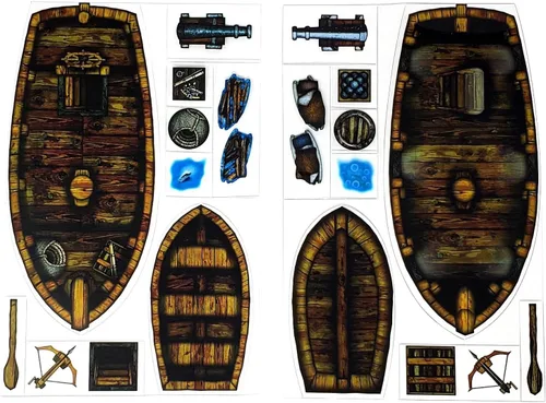 Vista 7 de Arcknight Boats - Objetos de rol, 30 piezas Barcos