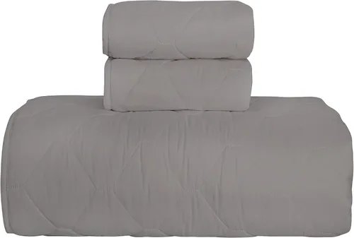 Vista 29 de ROYALE LINENS Juego de edredón de 2 piezas de tamaño individual – Suave y ligero 100% microfibra acolchada – Colcha estampada – Edredón acolchado