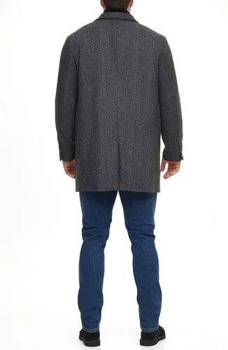 Vista 2 de Dockers Abrigo superior de mezcla de lana Henry para hombre