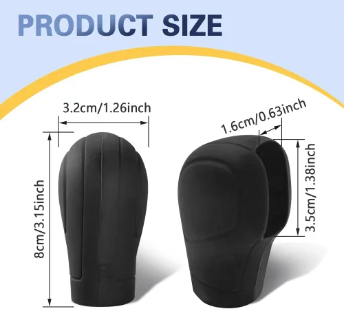 Vista 2 de Funda para Pomo de Palanca de Cambios de Automóvil, Funda para Palanca de Cambios de Automóvil, Protector de Palanca de Cambios de Auto
