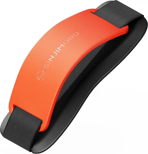 Vista 8 de Sinjimoru - Agarre para teléfono con banda de silicona – Cómodo soporte de una mano y soporte con patas para smartphones, tablets y eReaders
