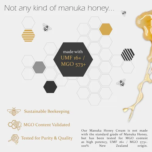 Vista 5 de BALM OF GILEAD Manuka Eczema Honey Cream – Manuka Defense Healing Lip Balm, terapia de humedad intensiva – Hidratante para pieles sensibles, eccema