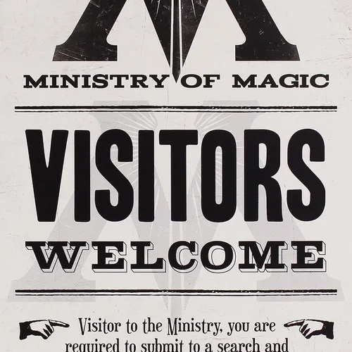 Vista 6 de Cartel de hojalata pequeño - Harry Potter (Ministry Of Magic)