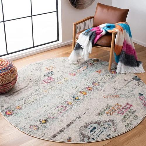 Vista 11 de SAFAVIEH Madison Collection - Alfombra decorativa de 2 pies 2 pulgadas x 4 pies, verde y naranja, diseño tribal envejecido, no desprende pelusa