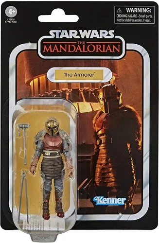 Vista 2 de STAR WARS The Vintage Collection The Armorer Toy - Figura de acción The Mandalorian a escala de 3.75 pulgadas, juguetes para niños de 4 años