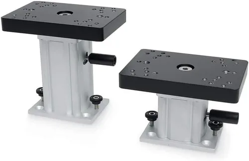 Vista 2 de Cannon - Soporte de pedestal con base giratoria de aluminio para descensores y arrastre de barcos