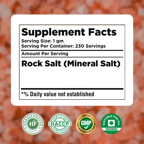 Vista 5 de HerbsForever Polvo de sal de roca del Himalaya: esencial, oligoelementos ricos, aromatizantes, condimentos para carnes y verduras, conservante