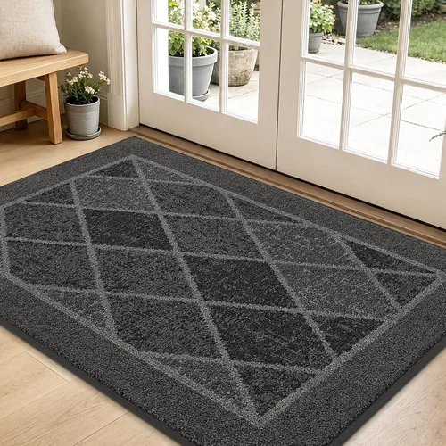 Vista 74 de BEQHAUSE - Tapete para puerta de 20 x 32 pulgadas, antideslizante, color beige
