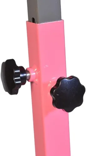 Vista 3 de Iron Bar Barra de gimnasia para niños, barra de gimnasia expandible de 3 a 5 pies, barra horizontal de gimnasia de altura ajustable, barra