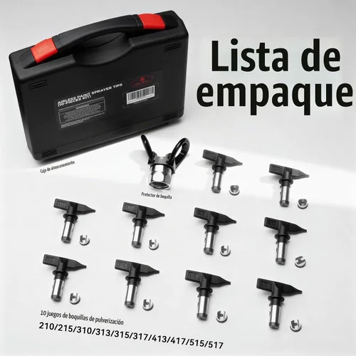 Vista 7 de AEROPRO Tools - Juego de 12 puntas de pulverizador de pintura sin aire
