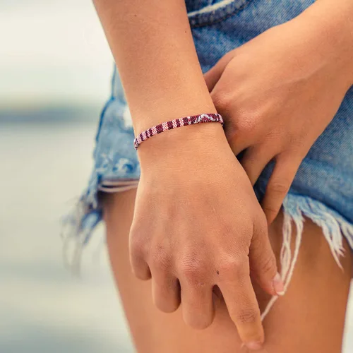 Vista 28 de Made by Nami Boho Surfer Bracelets for Men and Women Crafted from Colorful Braided Strings Adjustable and Waterproof Handmade Bracelets for Summer