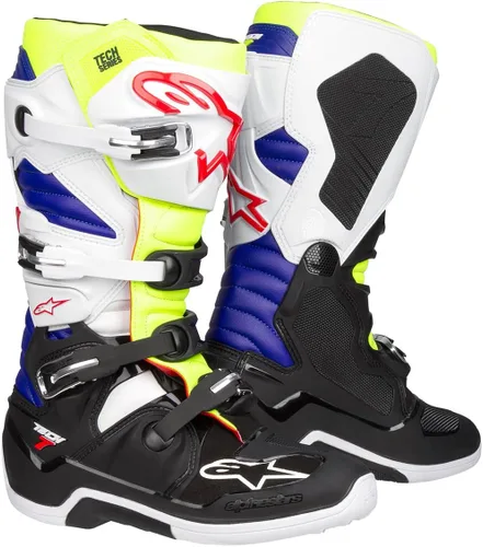 Vista 10 de Alpinestars Tech 7 Enduro Drystar Botas de motocross impermeables para hombre, comodidad mejorada, certificado CE