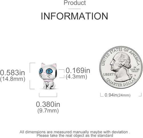 Vista 4 de MULA Dijes de plata de ley 925 para pulseras y collares lindos gatos perros elefantes animales familiares colgantes colgantes regalos de joyería
