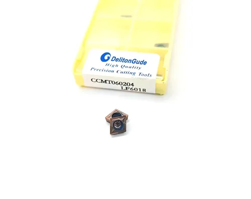 Vista 8 de 10pcs DCMT11T304 Torno CNC Inexable Fresado de Carburo Sólido Inserto de Torneado para el Acabado de Acero y Otros Metales (DCMT11T304 LF6018)