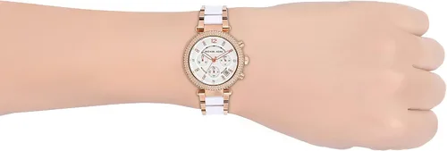 Vista 4 de Michael Kors - Reloj Parker de acero inoxidable con detalles de diamantes