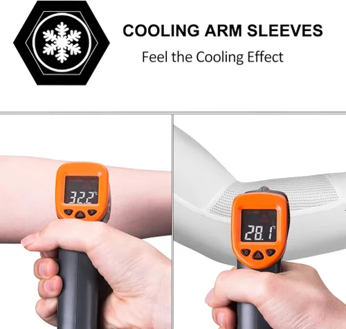 Vista 4 de ROCKBROS Mangas de brazo de protección solar para correr, golf, pesca, ciclismo, mangas de brazo