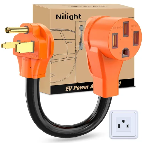 Vista 14 de Nilight Cable adaptador de secadora de 30 amperios a 30 amperios calibre 10 10-30P a 14-30R con cable de tierra