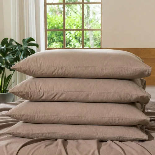 Vista 77 de MooMee Juego de 2 fundas de almohada de cuadros 100% algodón lavado con textura parecida al lino, transpirable, duradera, suave y cómoda