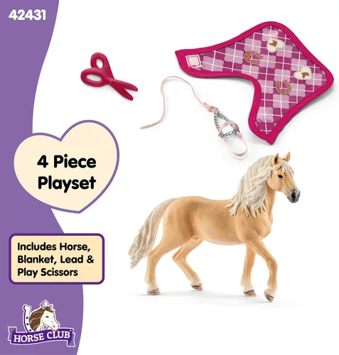 Vista 5 de Schleich Horse Club, juguetes de caballo para niñas y niños, set de creación de moda de caballo de Sofia para niñas y niños de 5 años en adelante
