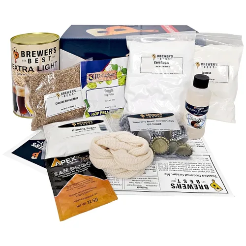 Vista 2 de Brewer's Best Kit de ingredientes de cerveza casera -5 galones (crema de coco tostada Ale)