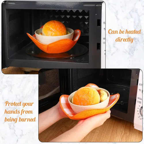 Vista 5 de Geiserailie Soporte para cuenco caliente apto para microondas, multiusos, a prueba de calor, para evitar que la mano se caliente y mantener