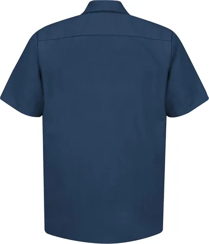 Vista 2 de Red Kap - Camisa de trabajo industrial para hombre, ajuste regular, manga corta
