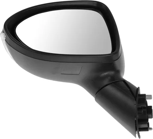 Vista 138 de TRQ Espejo plegable con calefacción eléctrica del lado del conductor con indicador de punto ciego pintura a juego negro liso compatible con Kia