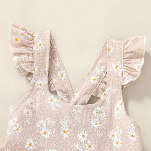 Vista 4 de Vestido de princesa sin mangas con diseño de arco iris para niños y niñas pequeñas