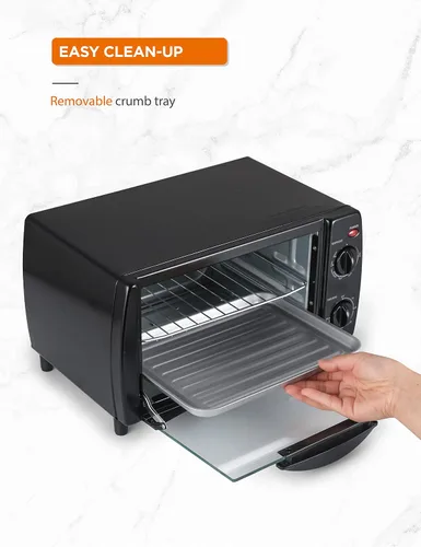 Vista 6 de Commercial Chef Horno tostador mecánico de 4 rebanadas de 10 litros