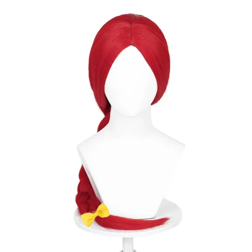 Vista 10 de Negro Rojo corto recta sombra Halloween fiesta anime show Cosplay peluca