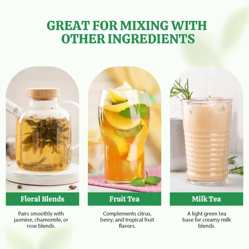 Vista 8 de Soeos Té verde orgánico, 6.3 oz (180 g), 100 bolsas de té, refrescante y fragante, de origen sostenible, ideal para té caliente o helado, frescura