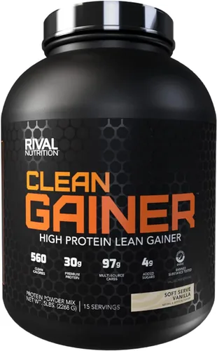 Vista 13 de RIVAL NUTRITION Clean Gainer I - Mezcla de bebida en polvo con alto contenido de proteínas, 1.06 onzas de proteína por porción