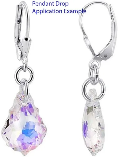 Vista 4 de 20pcs checa facetado cristal barroco lámpara colgante gota perlas Suncatcher 0.866 in febrero amatista púrpura piedra natal