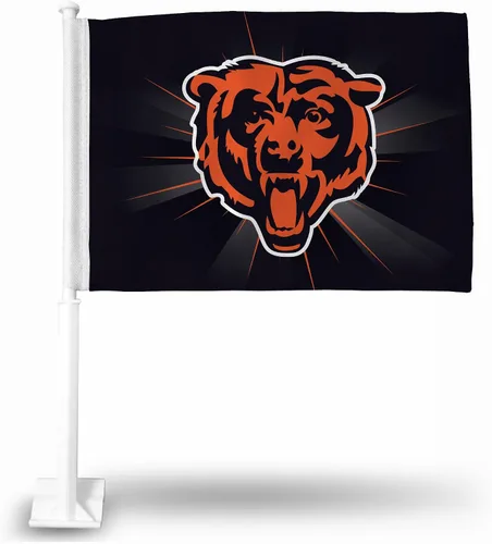 Vista 44 de Rico Industries NFL Double Sided Car Flag - 16" x 19" - Strong Pole That Hooks onto Car/Truck/Automobile