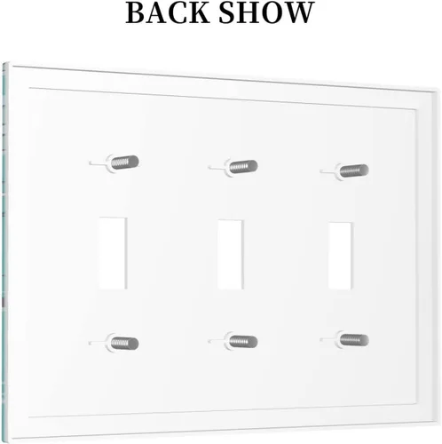 Vista 613 de Placa de Interruptor de Luz Azul de 1 Gang, Placa de Pared Decorativa de Palanca Individual, Cubierta de Placa de Pared de Palanca, Placa Frontal