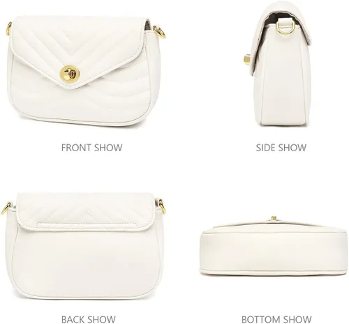 Vista 6 de JEEHAN Bolsos cruzados acolchados para mujer bolsos de hombro de diseñador pequeños