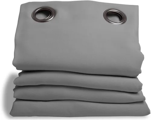 Vista 2 de Moondream DecibelControl™ Cortina insonorizada 3 en 1, reducción de ruido, aislamiento térmico, 100 % opaca, tecnología patentada, fabricada en Gris