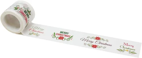 Vista 18 de Wrapables Diseños Decorativos Washi Cinta de Enmascarar, 0.787 in x 16.4 ft, Trenes de Navidad