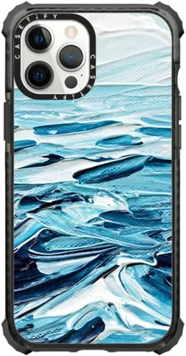 Vista 12 de Funda Ultra Impact de CASETiFY para iPhone 12 Pro Max - Bearly Awake - Negro transparente claro