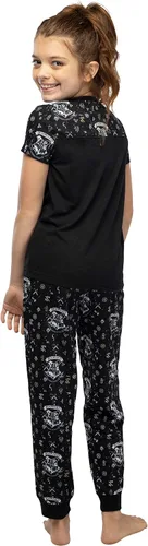 Vista 4 de Harry Potter Hermione Hogwarts Crest Athletic Jogger Pajama 2pc Set