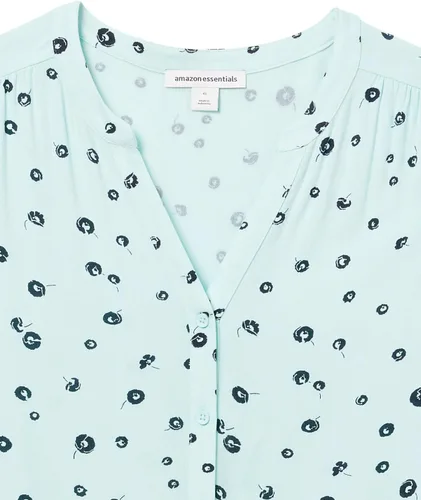 Vista 7 de Tienda Essentials - Blusa tejida de manga corta para mujer