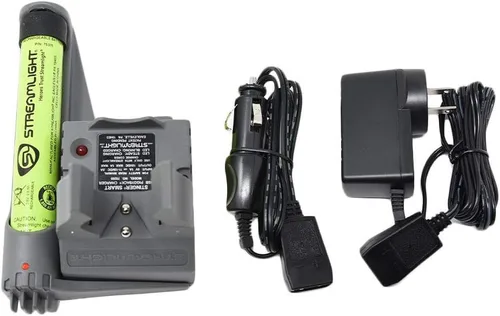 Vista 5 de STREAMLIGHT Stinger PiggyBack - Soporte de cargador inteligente con batería incluida + cable de carga de 100 V/120 V CA + cable de carga de coche